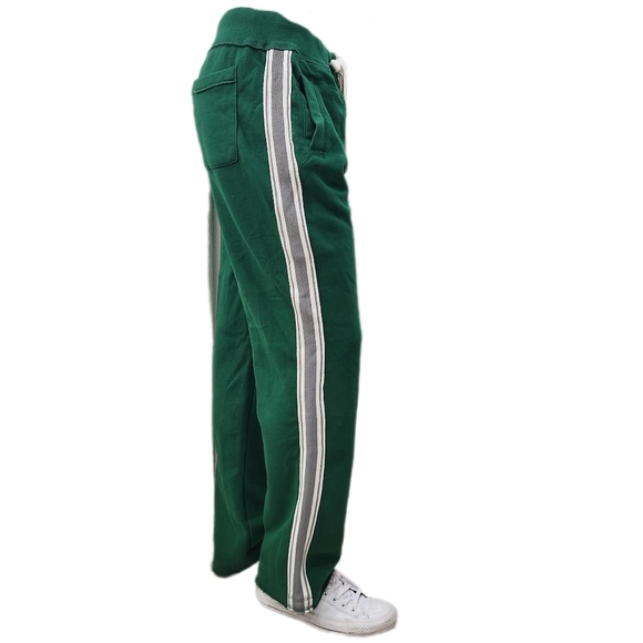 Y2K Aeropostale 87 Fleece Sweat Lounge Pants, Green Mens Medium - Picture 5 of 9